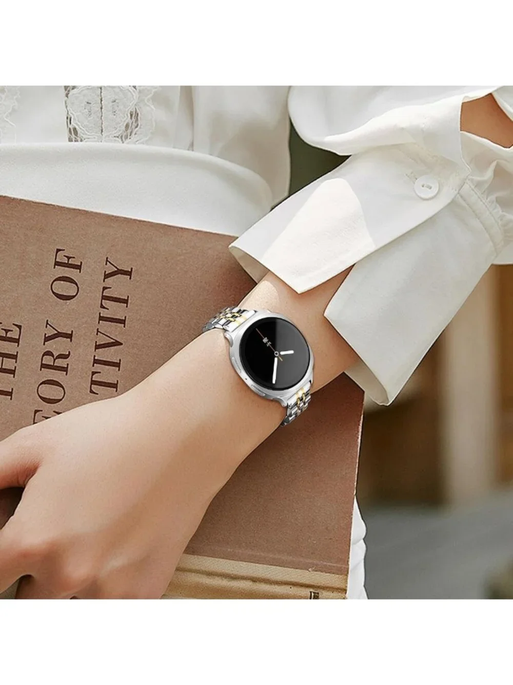 Slim Metal Band for Samsung Galaxy Watch 9/8 - Thin Stainless Steel Dressy